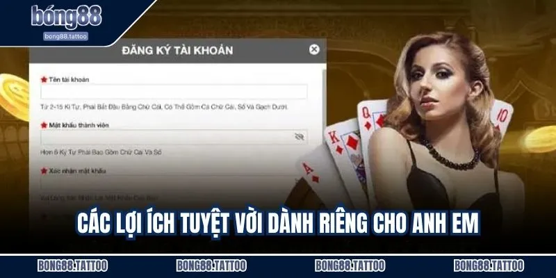 Các lợi ích tuyệt vời dành riêng cho anh em