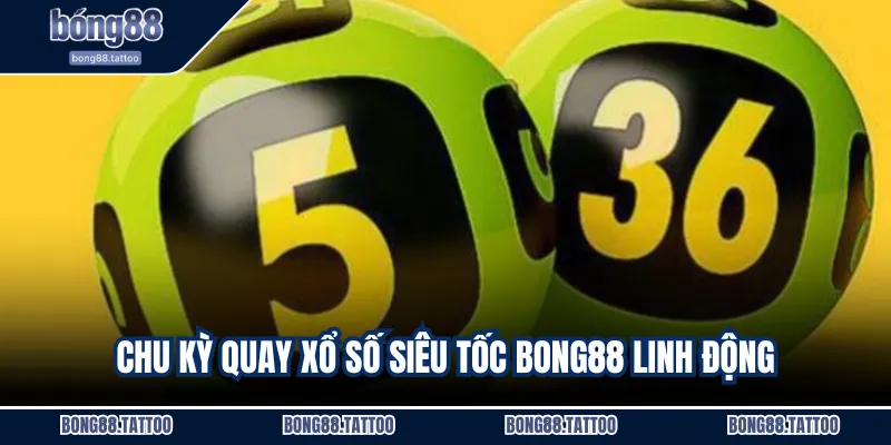 Chu kỳ quay xổ số siêu tốc BONG88 linh động